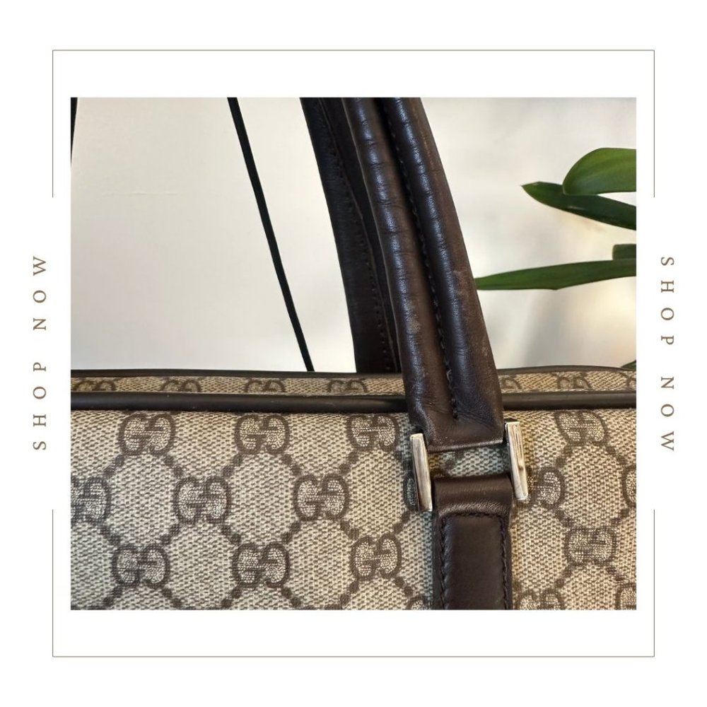 Vintage Gucci GG Supreme Canvas Satchel - Picture 7 of 16